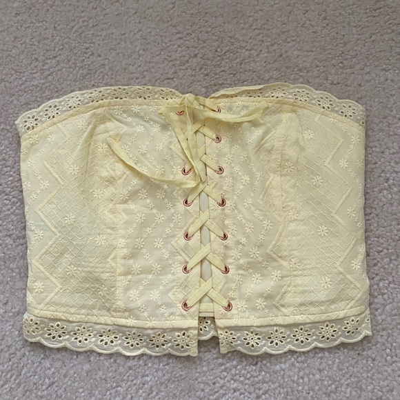 Forever 21 Yellow Lace Tube Top - Picture 4 of 4